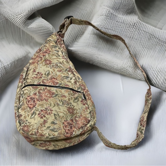 Ameribag Handbags - AMERIBAG Floral Tapestry Slingback Crossbody Teardrop Bag Backpack